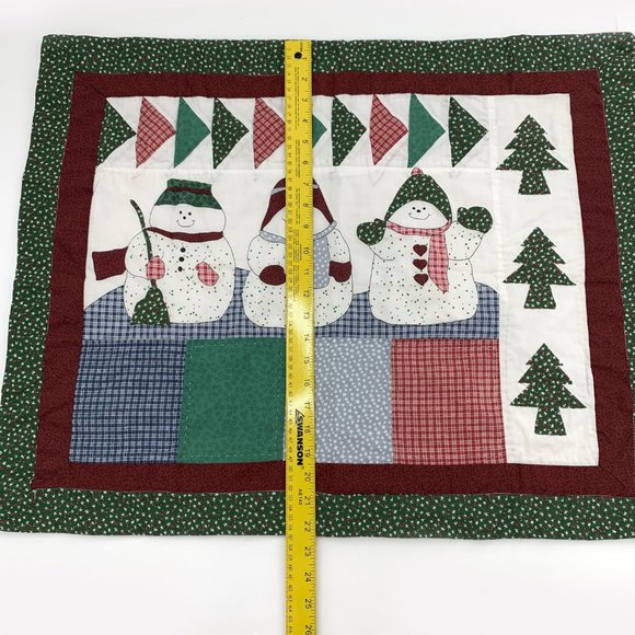2 Vintage Style Christmas Holiday Snowman Pillow Cases Winter Gift Sleep Pillow - Picture 4 of 9